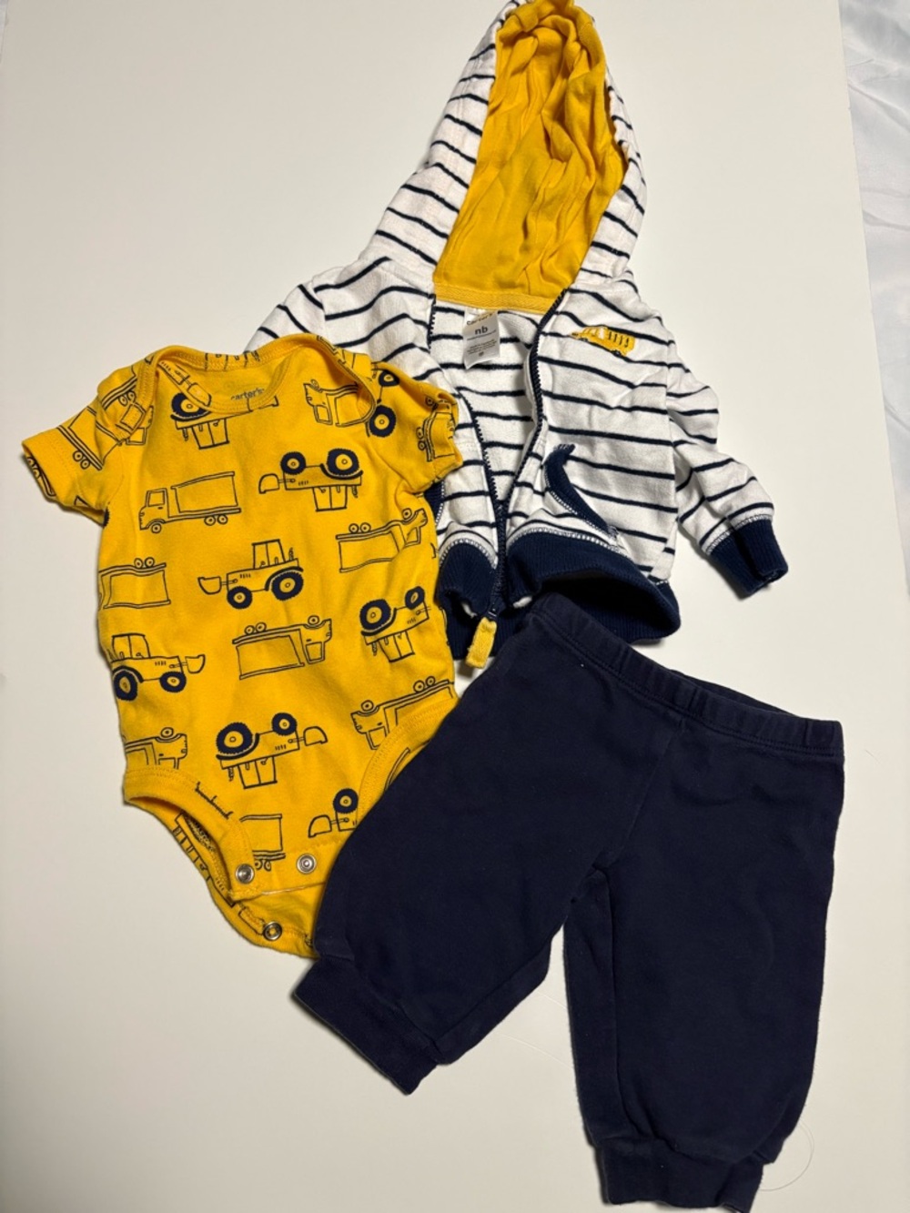 Carter’s truck tractor outfit baby boy newborn